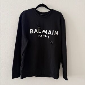 Balmain Black Logo Sweatshirt